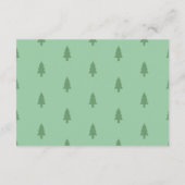 Winter Red Car Bücher für Babybettkarte Begleitkarte (Rückseite)