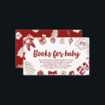 Winter Red Christmas Baby Shooting Books for Baby Begleitkarte<br><div class="desc">Winter Red Christmas Baby Shooting Books for Baby</div>