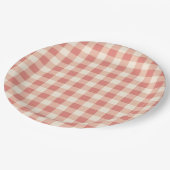 Winter Red Christmas Silly Goose 1st birthday Pappteller (Schrägansicht)