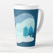 Winter Red Fox Milchtasse (Rechte Ecke)