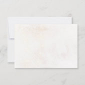 Winter Red Greenery Pinecone Wedding RSVP Card Karte (Rückseite)