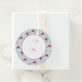 Winter Red Kardinal Bird Geschenkanhänger