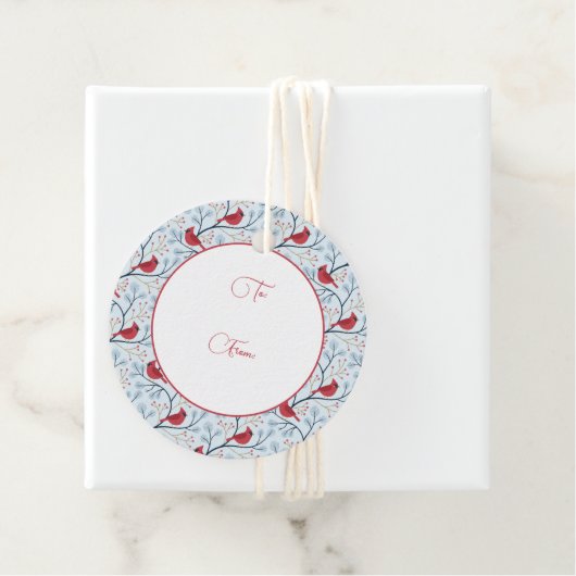 Winter Red Kardinal Bird Geschenkanhänger (Beispiel)