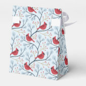 Winter Red Kardinal Bird Geschenkschachtel (Rückseite)