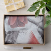 Winter Red Kardinal Bird Seidenpapier (Geschenk)