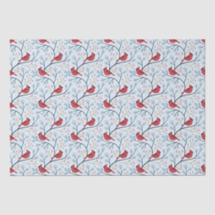 Winter Red Kardinal Bird Seidenpapier