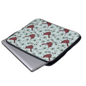 Winter Red Kardinals Weihnachtsmuster Laptopschutzhülle (Vorne Knopf)