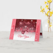 Winter Red Karte (Gelbe Blume)