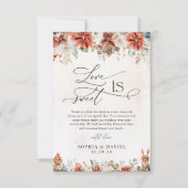 Winter Red Pinecone Hochzeit Flat Danke Karten (Vorderseite)