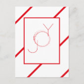 Winter Red Wreath Weihnachtsfeiertag Neujahr Urlau Postkarte (Vorderseite)