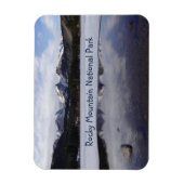 Winter Reflection Sprague Lake Rocky Mtn Natal Par Magnet (Vertikal)