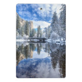Winter-Reflexion bei Yosemite Mini Klemmbrett (Rückseite)