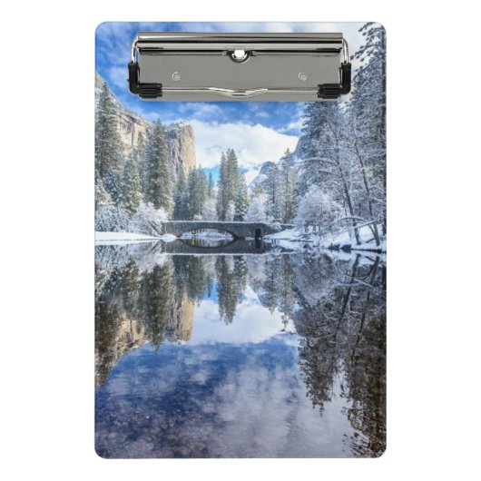 Winter-Reflexion bei Yosemite Mini Klemmbrett (Vorderseite)