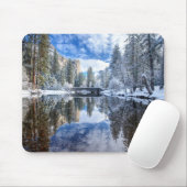 Winter-Reflexion bei Yosemite Mousepad (Mit Mouse)