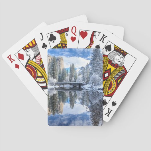Winter-Reflexion bei Yosemite Spielkarten (Rückseite)