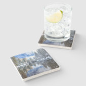 Winter-Reflexion bei Yosemite Steinuntersetzer (Seitenansicht)