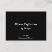 Winter-Reflexionen ATC Visitenkarte (Rückseite)