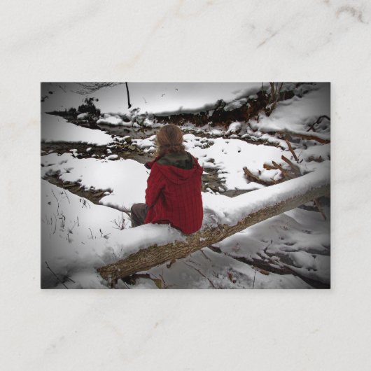 Winter-Reflexionen ATC Visitenkarte (Vorderseite)