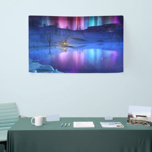 Winter-Regenbogenbanner Banner (Messeveranstaltung)