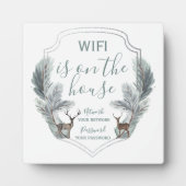 Winter Rehe WiFi im Haus Fotoplatte (Vorderseite)