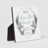 Winter Rehe WiFi im Haus Fotoplatte (Vorderseite)