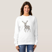 Winter Reindeer Chinoiserie Sweater Sweatshirt (Vorne ganz)