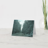 Winter-Reise Feiertagskarte (Vorderseite)