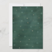 Winter Rentier Baby Showeinladung Einladung (Rückseite)