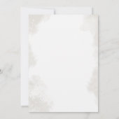 Winter Rentier Floral Christmas Baby Dusche Einladung (Rückseite)