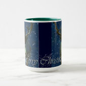 Winter Rentier, Snow & Frohe Weihnachtsgestaltung Tasse (Zentrum)