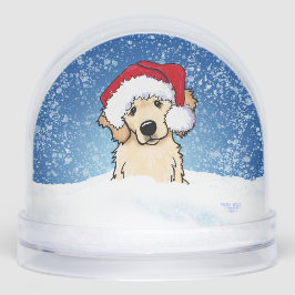 Winter Retriever Christmas Art Schneekugeln