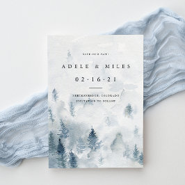 Winter Reverie | Aquarellwald Save the Date