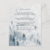 Winter Reverie Gästekarte Begleitkarte (Vorderseite)