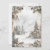 Winter Reverie Wedding Einladung (Rückseite)