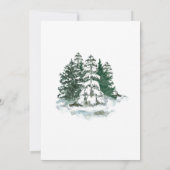 Winter Reverie Wedding Einladung (Rückseite)