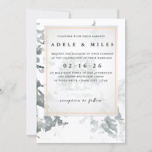 Winter Reverie Wedding Einladung