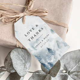 Winter Reverie Wedding Vielen Dank Geschenkanhänger