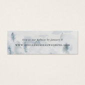 Winter Reverie Wedding Website Cards | Mini (Vorderseite)