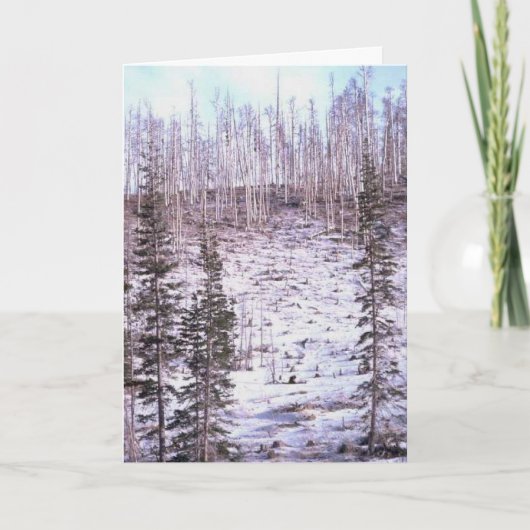 Winter Rise Greetings Card Feiertagskarte (Vorderseite)