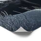 Winter River Landschaft Poster (Ecke)