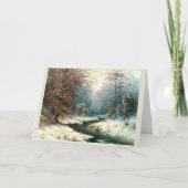 Winter River Landschaft, Winter Karte (Vorderseite)