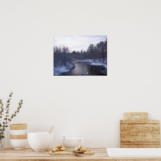 Winter River Poster (Küche)