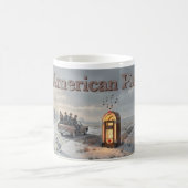 Winter Road Jukebox Americana Memory Tasse (Mittel)