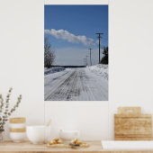 Winter Road Scenery QC, Kanada Poster (Küche)