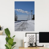 Winter Road Scenery QC, Kanada Poster (Heimbüro)