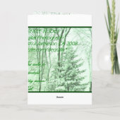 WINTER ROBES ~ Green Feiertagskarte (Rückseite)