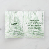 WINTER ROBES ~ Green Feiertagskarte (Innenseite)