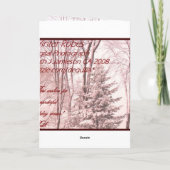 WINTER ROBES ~ Red Feiertagskarte (Rückseite)