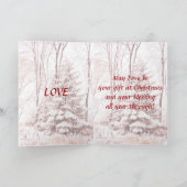 WINTER ROBES ~ Red Feiertagskarte (Innenseite)