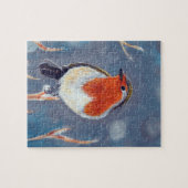 Winter Robin Painting Puzzle (Horizontal)